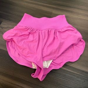 Pink Free people game time shorts